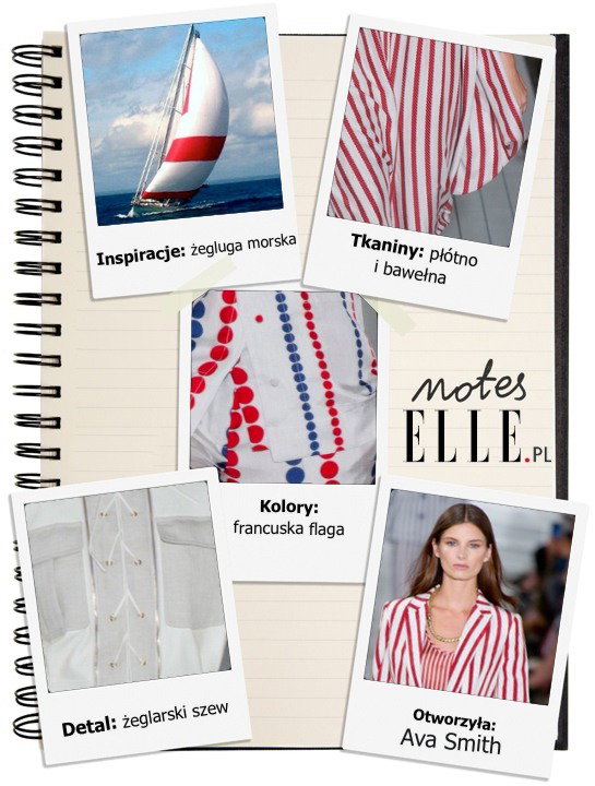 Notes ELLE.pl - Tommy Hilfiger wiosna-lato 2013