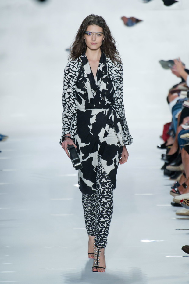 Diane von Furstenberg i okulary Google - wiosna-lato 2013