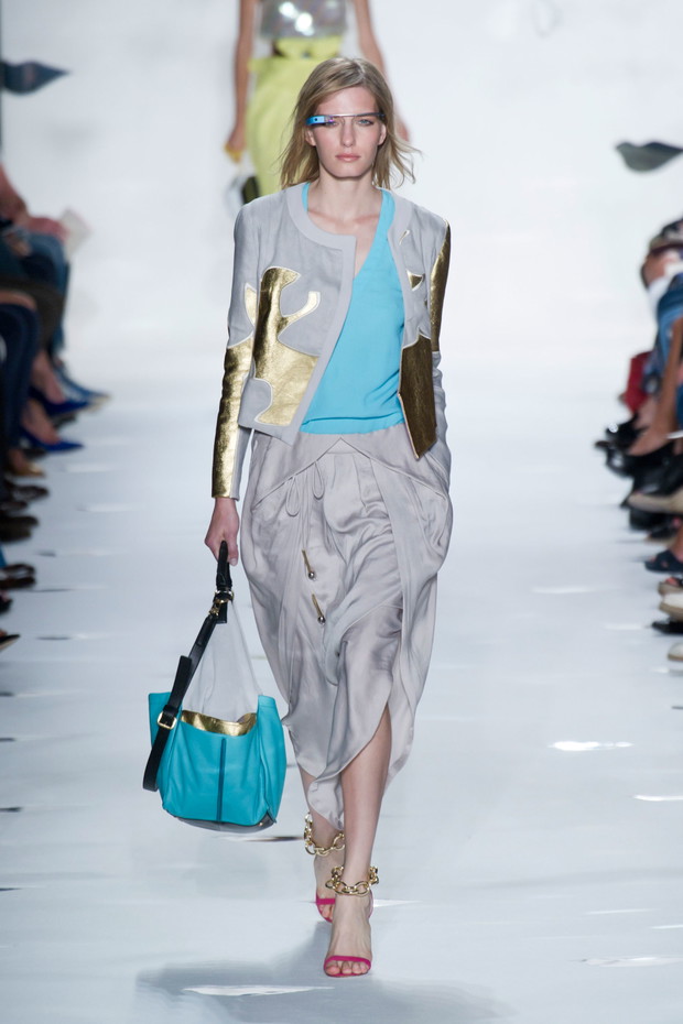 Diane von Furstenberg i okulary Google - wiosna-lato 2013
