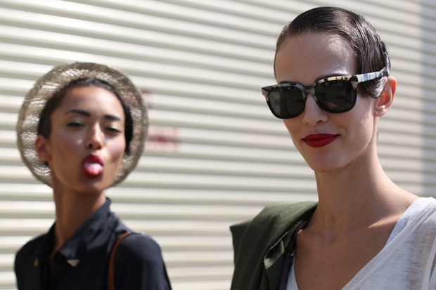 Street fashion: modelki na New York Fashion Week