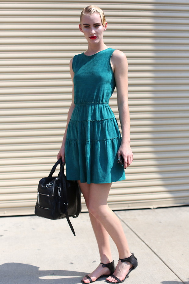 Street fashion: modelki na New York Fashion Week