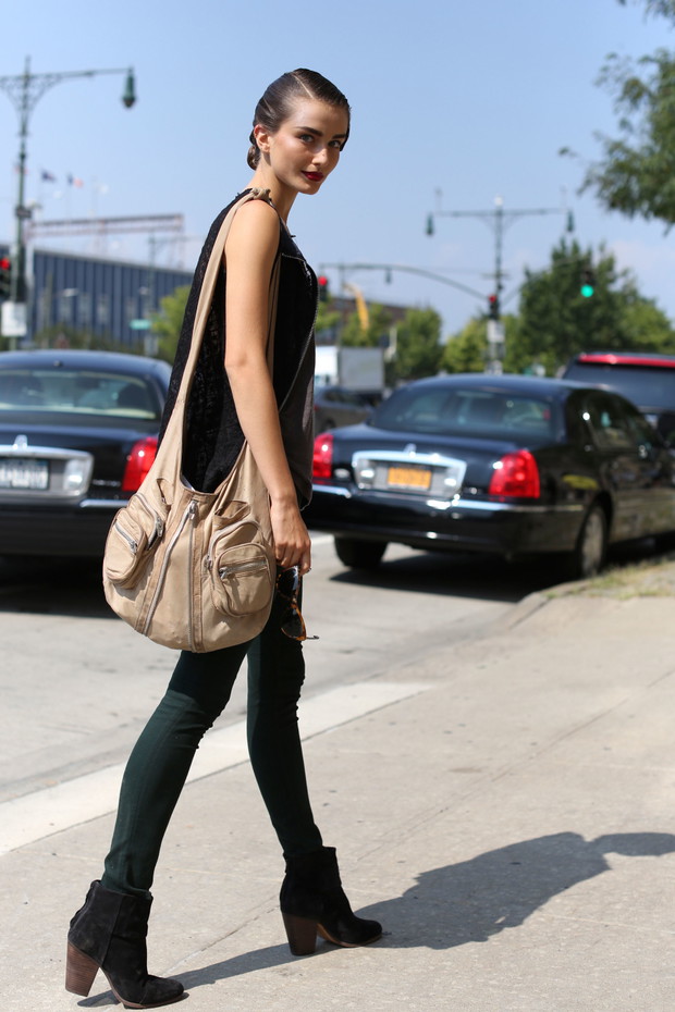 Street fashion: modelki na New York Fashion Week