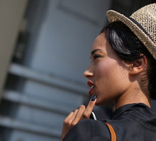 Street fashion: modelki na New York Fashion Week