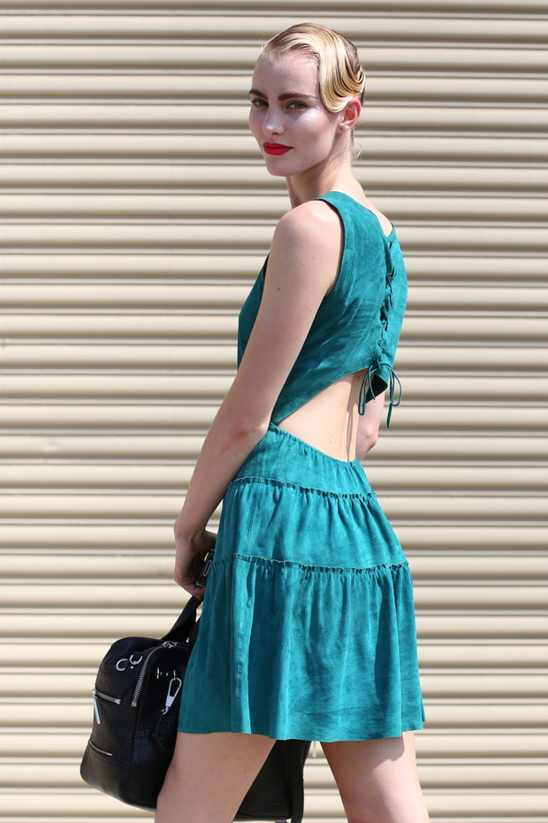 Street fashion: modelki na New York Fashion Week