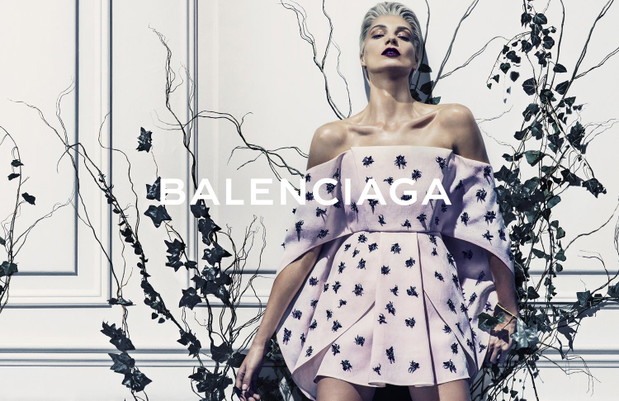 Daria Werbowy w kampanii Balenciaga wiosna-lato 2014
