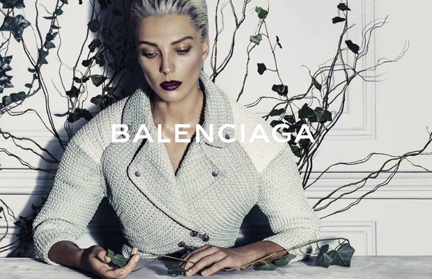 Daria Werbowy w kampanii Balenciaga wiosna-lato 2014