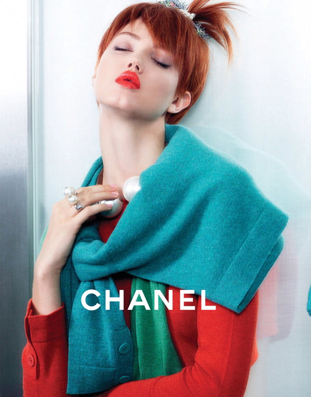 Lindsey Wixson i Sasha Luss w kampanii Chanel wiosna-lato 2014