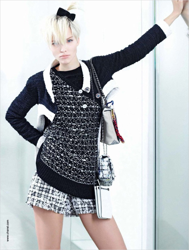 Lindsey Wixson i Sasha Luss w kampanii Chanel wiosna-lato 2014