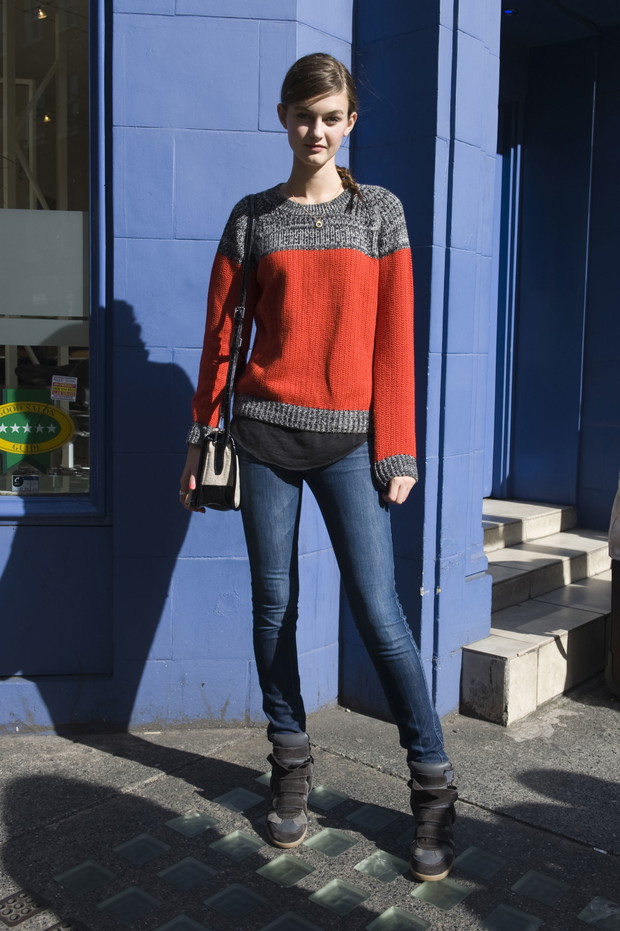 Street fashion: modelki na London Fashion Week