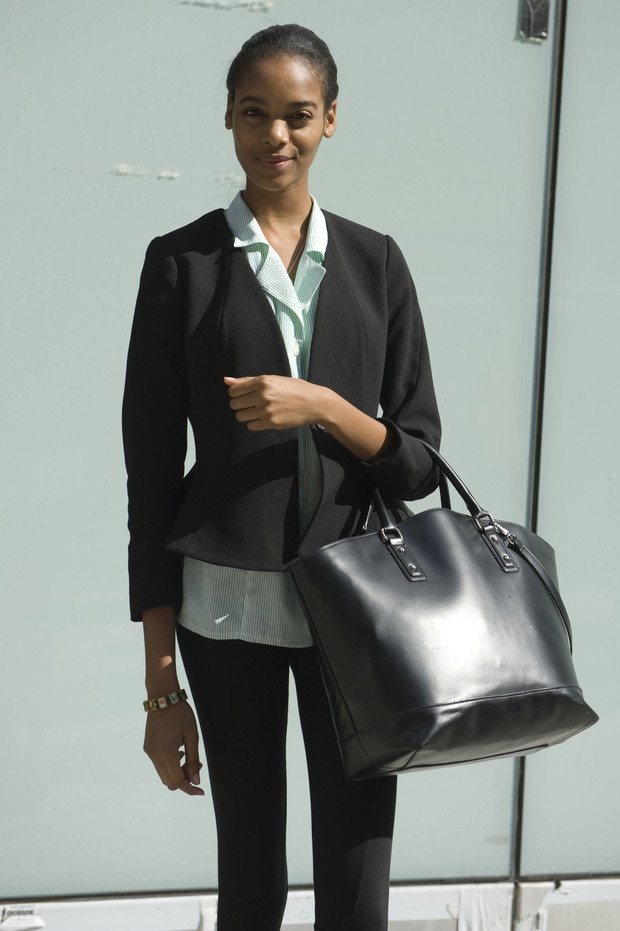 Street fashion: modelki na London Fashion Week