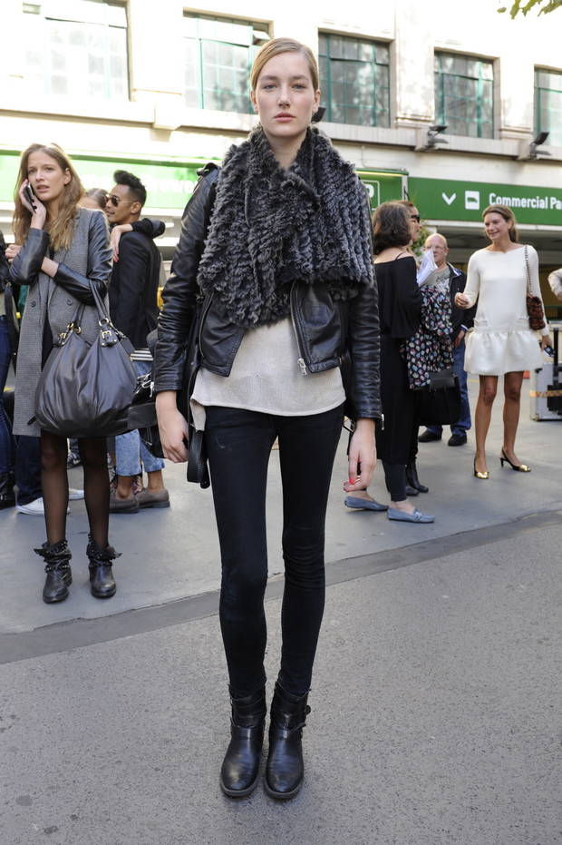Street fashion: modelki na London Fashion Week