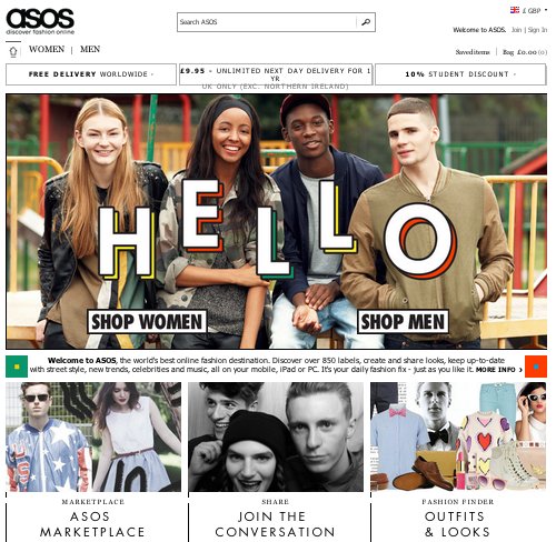 Ulubione sklepy blogerek - Asos