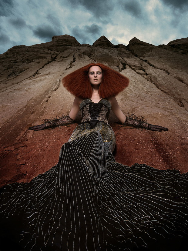 Karen Elson, fot. Daniele Duella and Iango Henzi / i-D