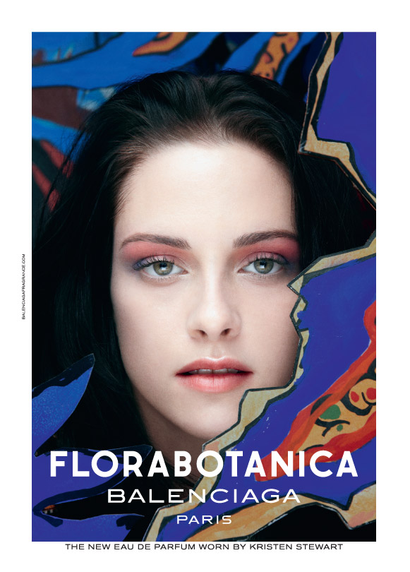 Kristen Stewart w kampanii perfum Balenciaga Florabotanica (fot. balenciagafragrance.com)