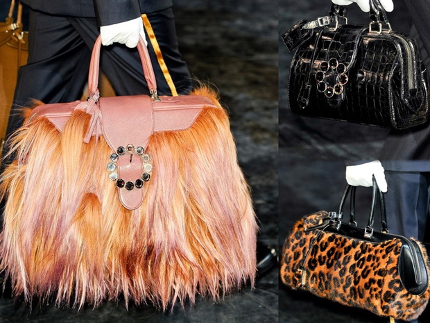 Louis Vuitton. Torebki na jesień 2012 - najmodniejsze propozycje z wybiegów / kolaż ELLE