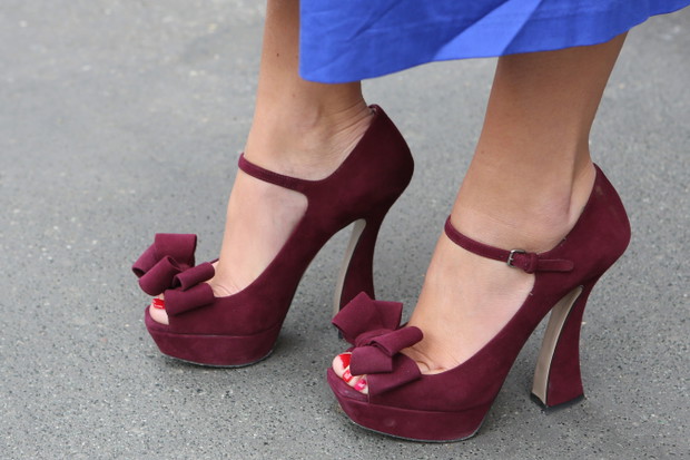 Street fashion: buty widzów Milan Fashion Week Milan