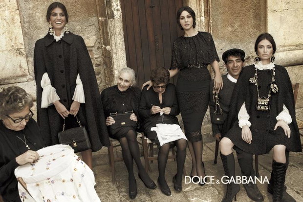 Bianca Balti, Bianca Brandolini i Monica Bellucci w kampanii Dolce & Gabbana na sezon jesień-zima 2012/ 2013 (fot. serwis prasowy)