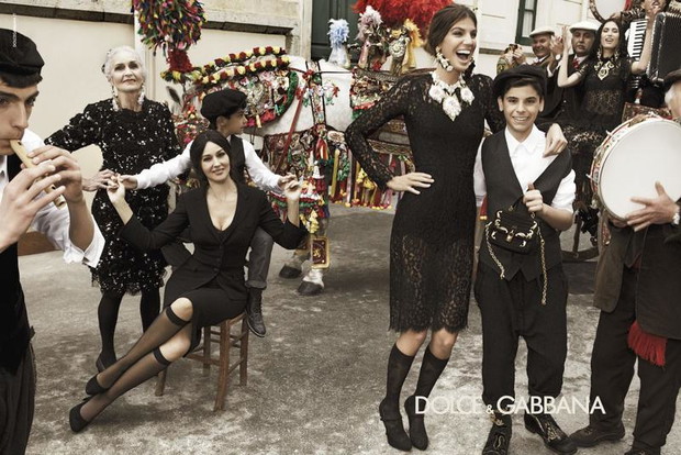 Bianca Balti, Bianca Brandolini i Monica Bellucci w kampanii Dolce & Gabbana na sezon jesień-zima 2012/ 2013 (fot. serwis prasowy)