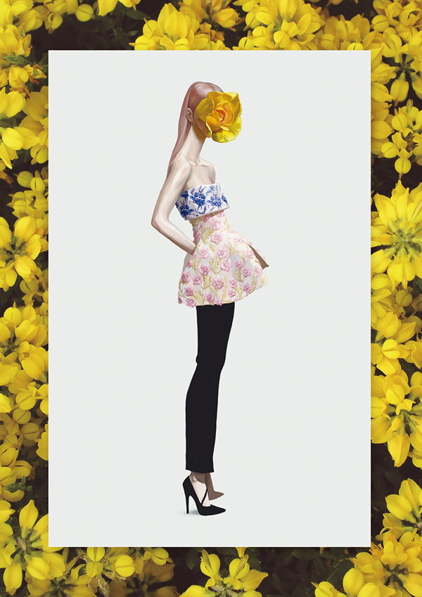 Przepiękne rysunki haute couture z V Magazine Spain
