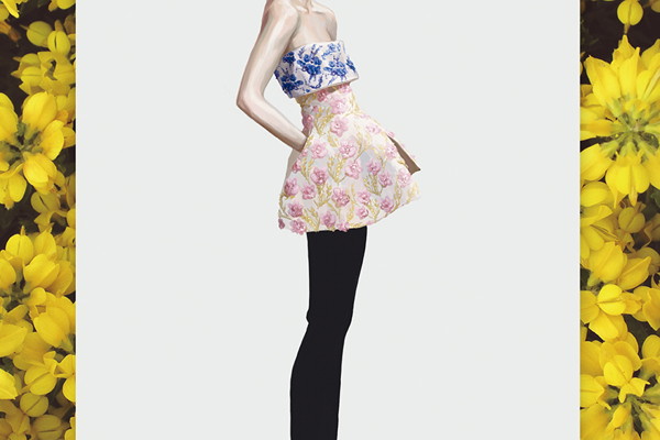 Przepiękne rysunki haute couture z V Magazine Spain