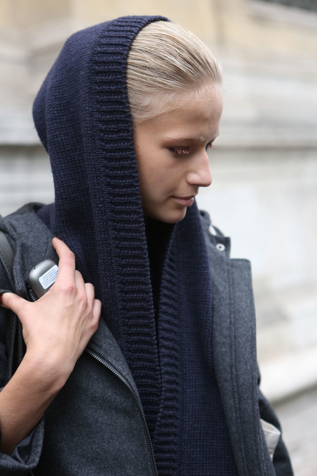 Street fashion: Anja Rubik, Freja Beha, Karlie Kloss
