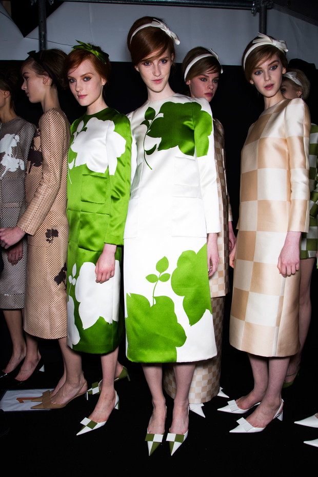 Magda Jasek Backtage Louis Vuitton wiosna-lato 2013 / fot. Imaxtree