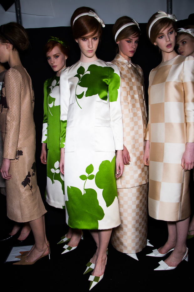 Magda Jasek Backtage Louis Vuitton wiosna-lato 2013 / fot. Imaxtree