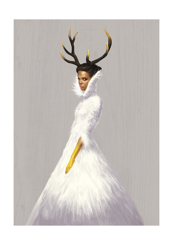 Przepiękne rysunki haute couture z V Magazine Spain