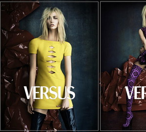 Karlie Kloss w kampanii Versus, jesień-zima 2013