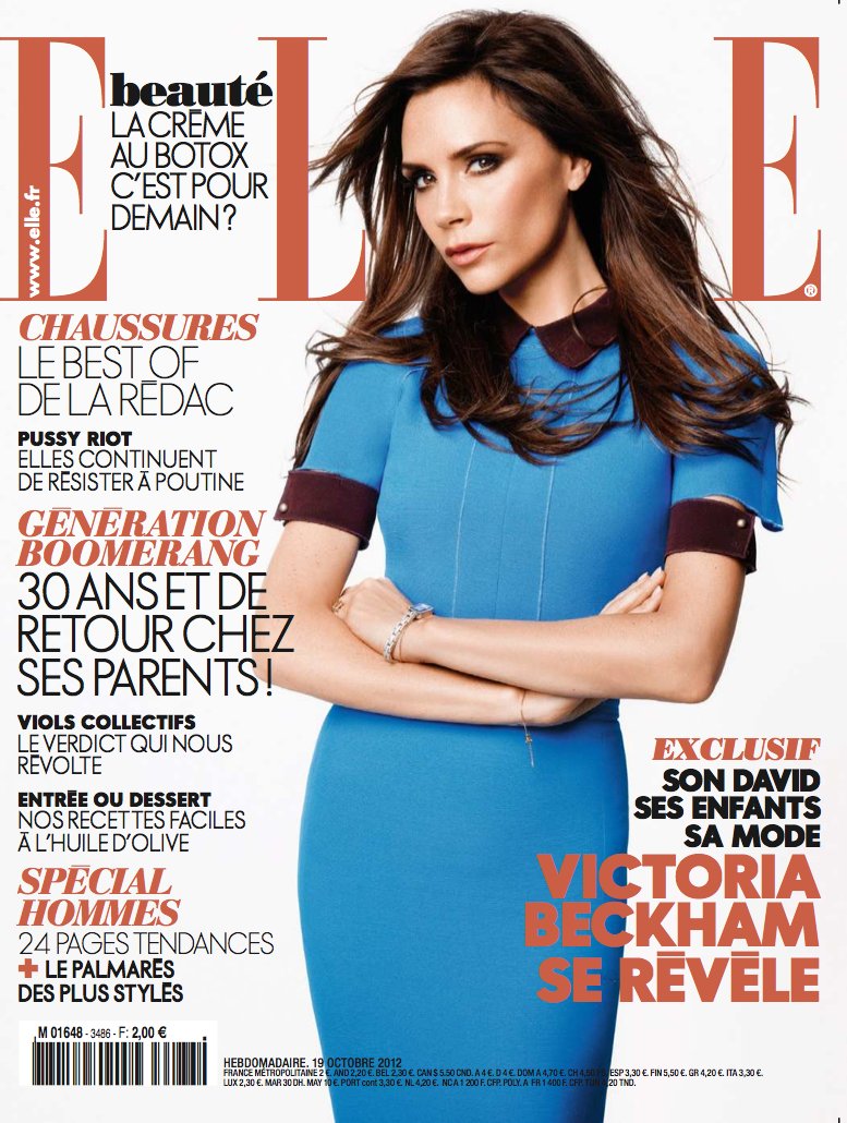 Victoria Beckham i Karl Lagerfeld w ELLE France