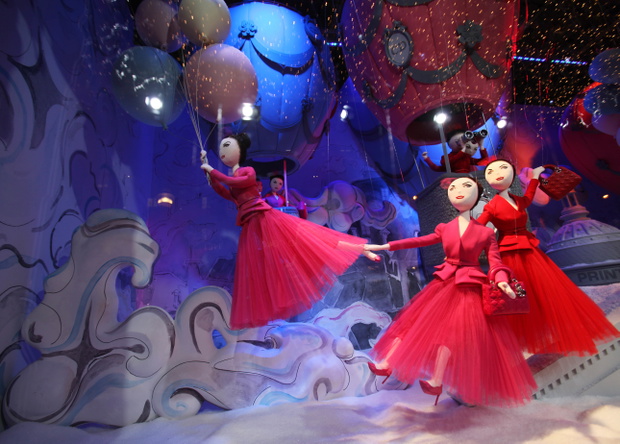 FRANCE-PARIS-PRINTEMPS-CHRISTMAS WINDOW DISPLAY