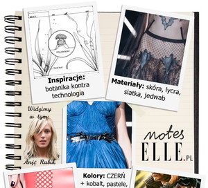 Notes ELLE.pl - Agnieszka Maciejak wiosna-lato 2013 "Genus" / kolaż ELLE