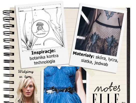 Notes ELLE.pl - Agnieszka Maciejak wiosna-lato 2013 "Genus" / kolaż ELLE