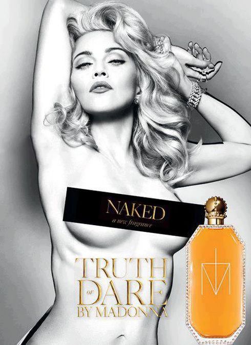 Madonna w reklamie perfum Truth or Dare Naked (fot. allaboutmadonna.com/)