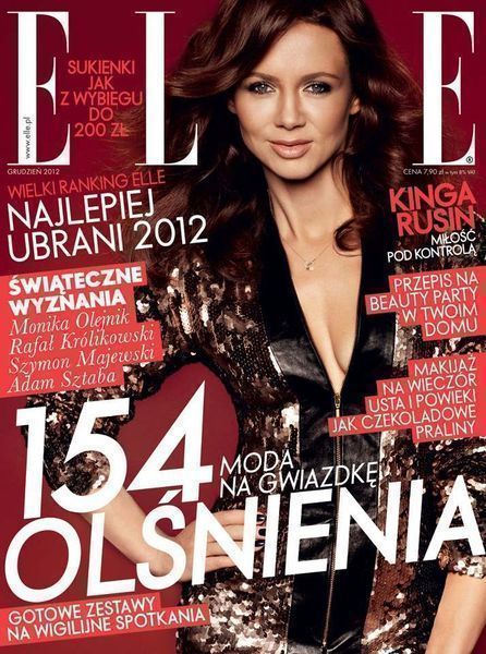 Okładka ELLE Polska, grudzień 2012