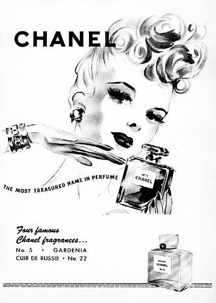 Reklamy retro: perfumy Chanel