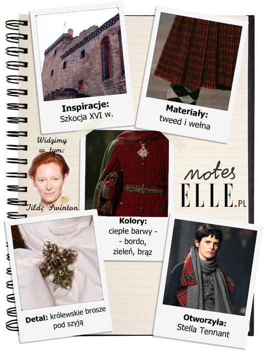 Chanel "Paryż-Edynburg", notes ELLE