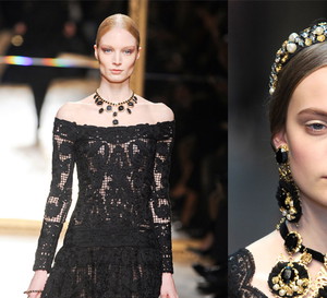 Salvatore Ferragamo, Dolce&Gabbana, jesień/zima 2012 fot. Imaxtree