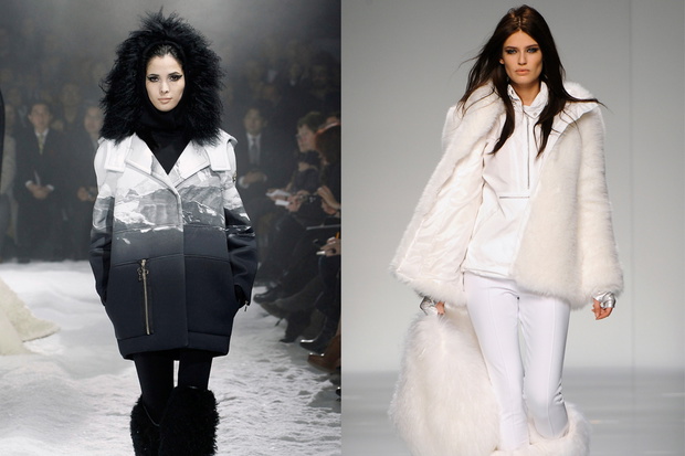 Moncler Gamme Rouge, Blumarine fot. Imaxtree