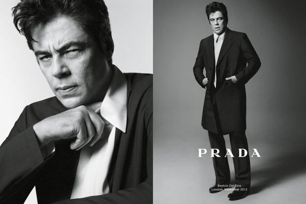 Benicio Del Toro w kampanii Prada