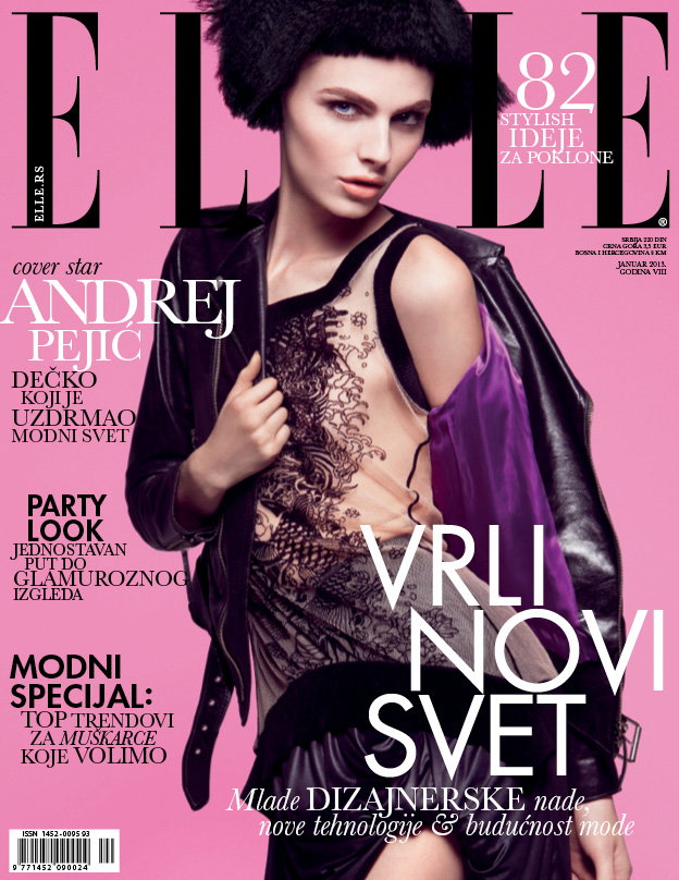 Andrej Pejic na okładce ELLE Serbia [WSZYSTKIE ZDJĘCIA]