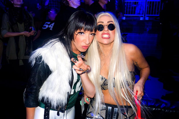 Lady Gaga na koncercie The Rolling Stones
