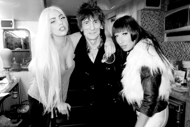 Lady Gaga na koncercie The Rolling Stones