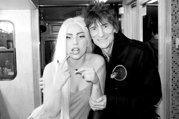 Lady Gaga na koncercie The Rolling Stones