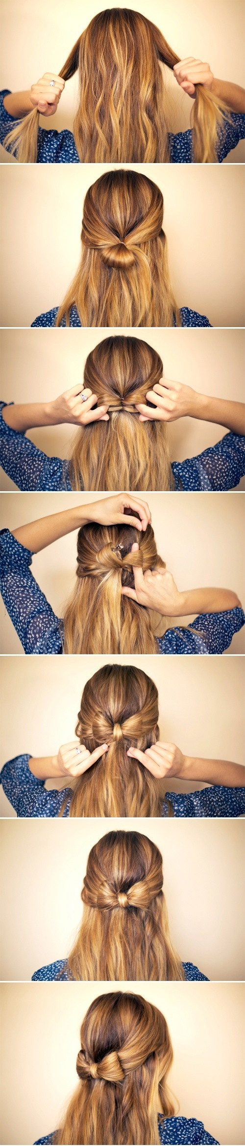 Fryzura z kokardką, http://blog.hairandmakeupbysteph