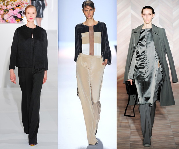 Jil Sander, BCBG Max Azria, Maison Martin Margiela, jesień-zima 2012/2013 (fot. Imaxtree)