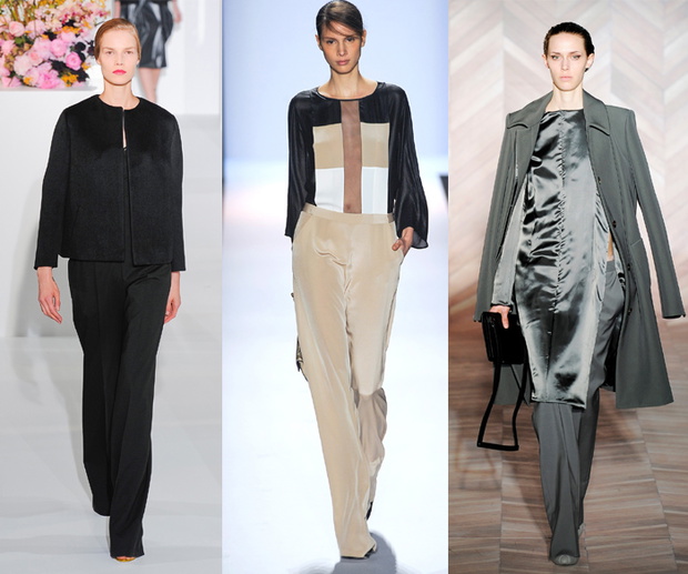 Jil Sander, BCBG Max Azria, Maison Martin Margiela, jesień-zima 2012/2013 (fot. Imaxtree)