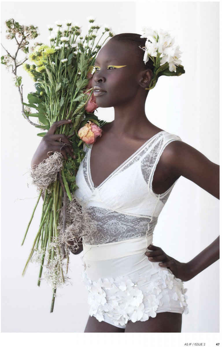 Alek Wek zachwyca w sukniach ślubnych