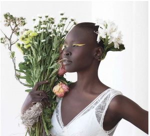 Alek Wek zachwyca w sukniach ślubnych