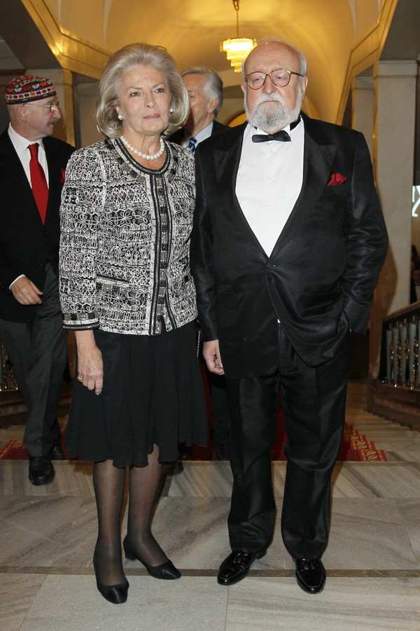 Elżbieta i Krzysztof Pendereccy na gali Paszporty Polityki 2012 (fot. Akpa)